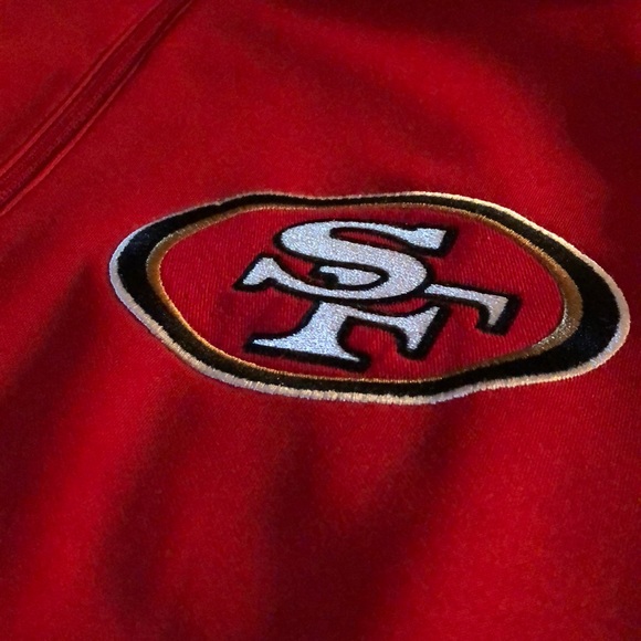 Official NFL 49ers Quarter Zip Sweater - Picture 2 of 7